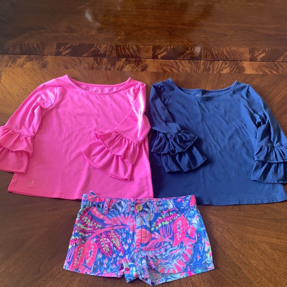 Lilly Pulitzer set Two tops and one short